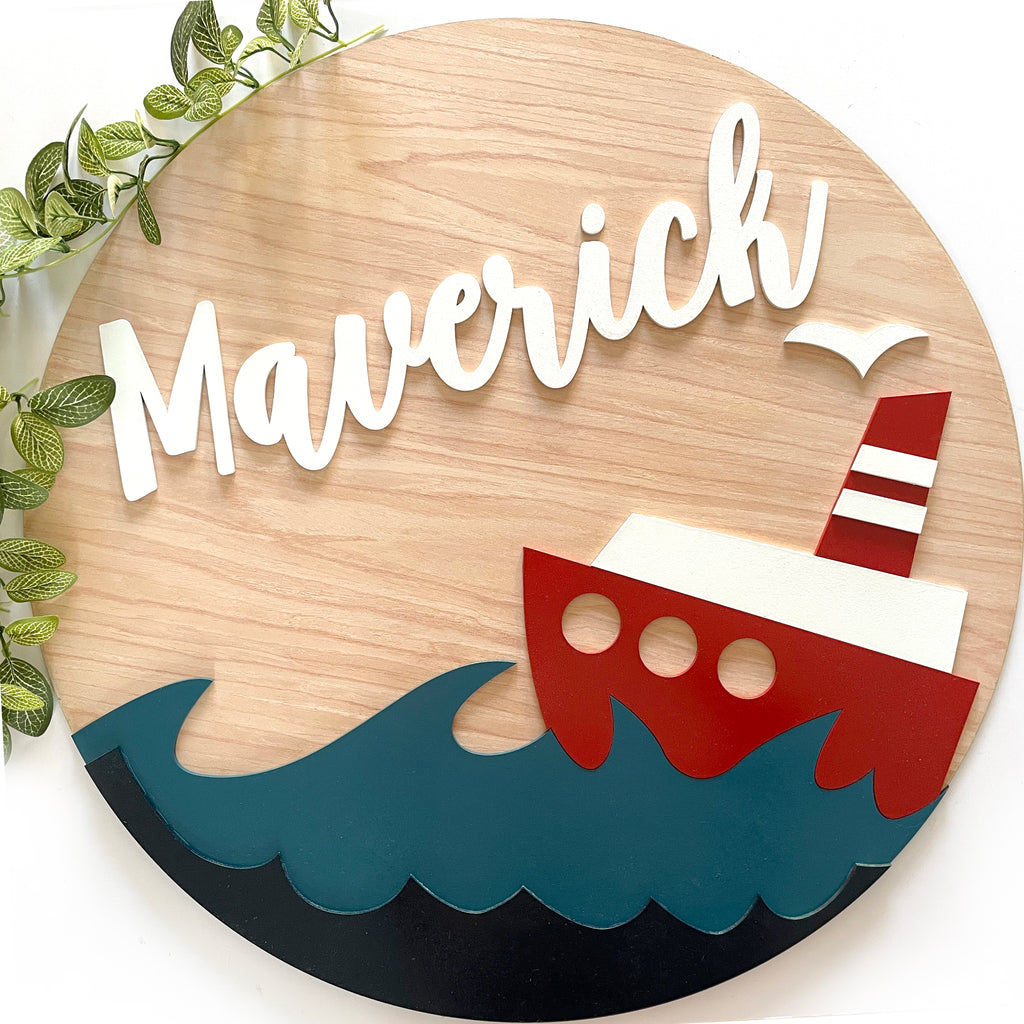 Personalized Nautical Name Plaque