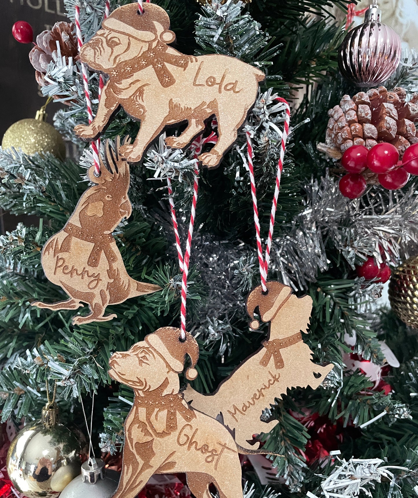 Personalised Pet shaped decorations - designed to a specific pet breed. Eg. yorkie, sausage dog etc