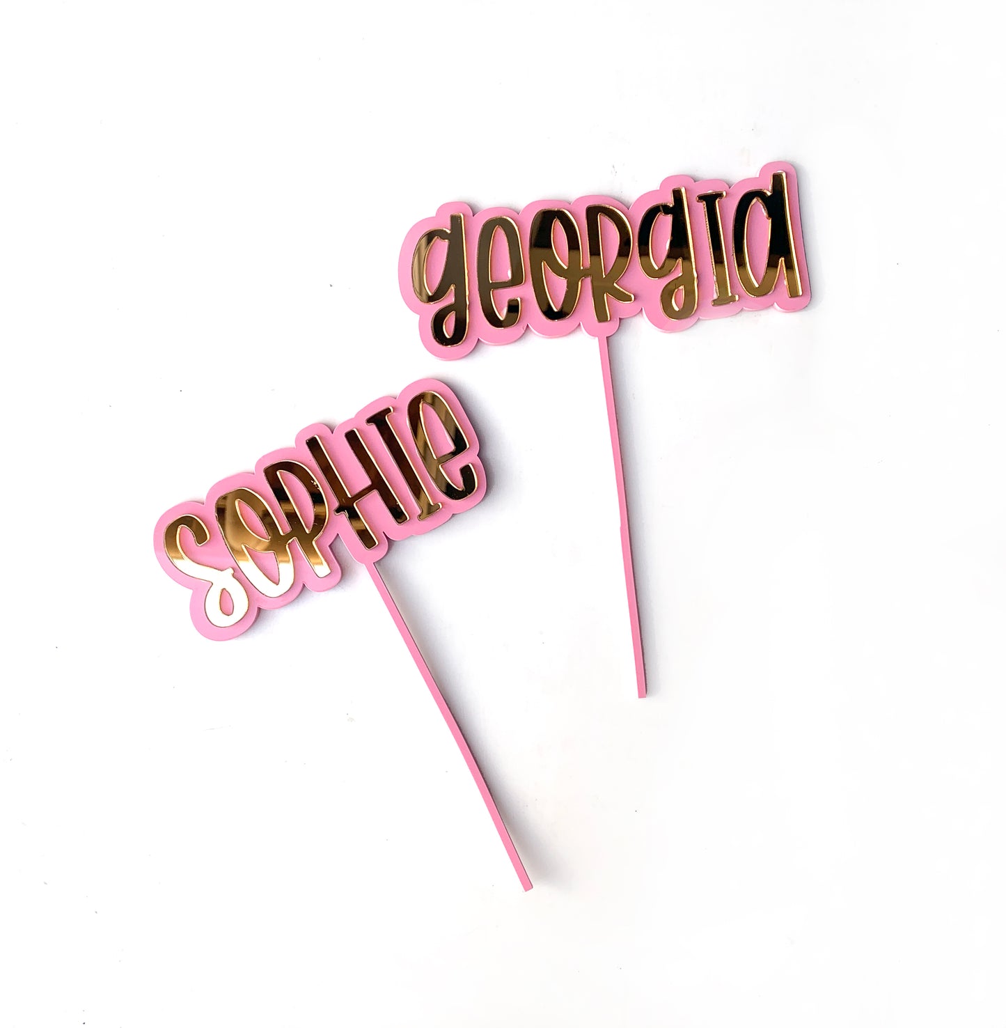 Birthday name toppers