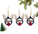 Personalised Rudolf Decorations; Christmas Decorations