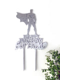 Personalized SuperDad Cake Topper