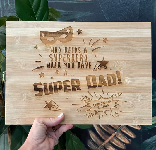 Super Dad Cutting Board
