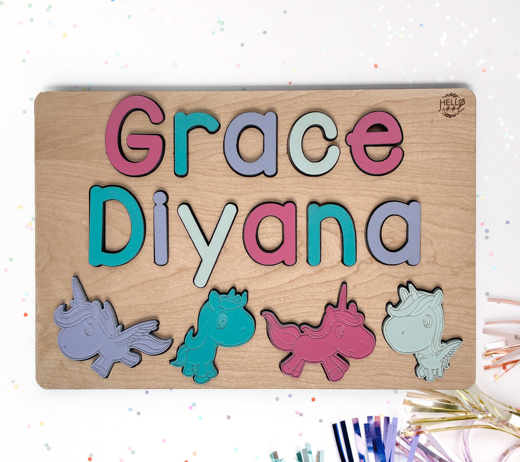 Personalized UNICORN Name, Surname and Theme Personalised Puzzle