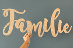 Personalized Wooden Name - Natural wood. 3 sizes: 40cm, 60cm and 70cm long