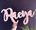 Personalized Wooden Name - Painted wood. 3 sizes: 40cm, 60cm and 70cm long