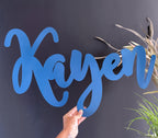Personalized Wooden Name - Painted wood. 3 sizes: 40cm, 60cm and 70cm long